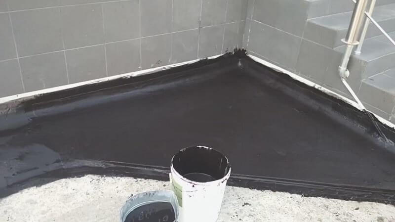 Результат использования битумной мастики